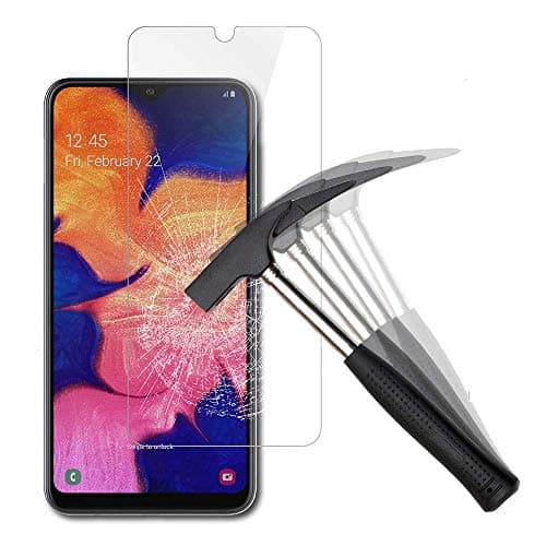 Image of LQLY A10 Screen Protector (2 Pack), [Ultra Clear] [High Sensitive] [Case Friendly] [Easy-install] Tempered Glass for Samsung Galaxy A10