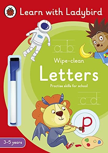 Image of Letters: A Learn with Ladybird Wipe-Clean Activity Book 3-5 years: Ideal for home learning (EYFS)