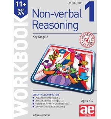 Image of [(11+ Non-Verbal Reasoning Year 3/4 Workbook 1: Including Multiple Choice Test Technique)] [ By (author) Stephen C. Curran, By (author) Andrea F. Richardson, Edited by Nell Bond, Edited by Katrina MacKay ] [May, 2014]