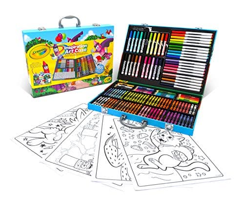 Image of CRAYOLA Inspiration Art Case; 155 Art Supplies, Crayons, Gift for Boys and Girls, Ages 4, 5, 6, and Up, Arts and Crafts, Coloured Pencils, Supertips Washable Markers, Paper