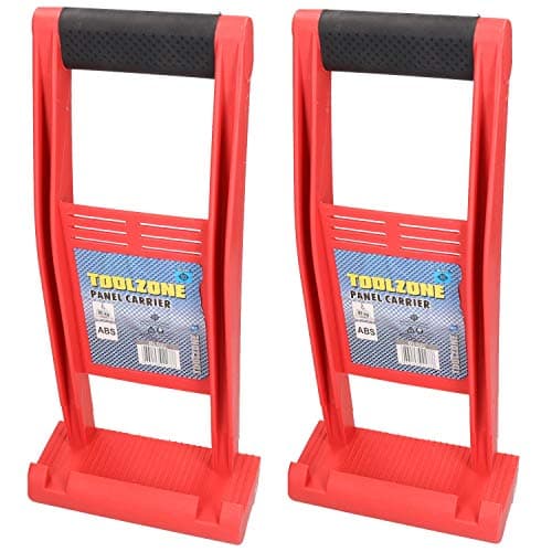 Image of Plasterboard Board Wood Panel Carrier Lifter Carrying Handle 80kg Max Lift 2pc