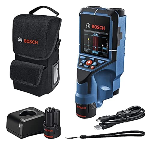Image of Bosch Professional Wallscanner D-tect 200 C (2 12 V batteries, locating (non) voltage conducting wires, metal, plastic pipes, wooden parts and cavities, L-BOXX) - Amazon Exclusive Set