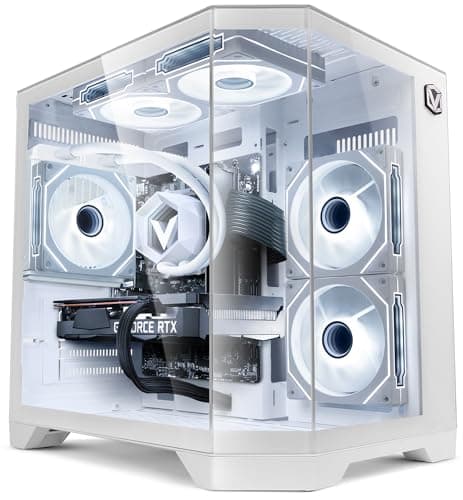 Image of Vibox IV-635 Gaming PC • AMD Ryzen 7 5700X 8-Core • Radeon RX 9060 XT 16GB • 16GB RAM • 1TB SSD • Windows 11 • WiFi