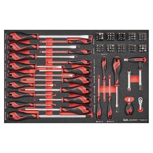 Image of Teng Tools 115 Piece Mixed Screwdriver & Bit EVA Foam Set - TTEMD115N