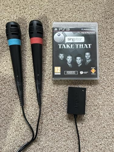 Image of Singstar Take That 2 Wired Microphones Ps3 Gaming Accessory Microphone