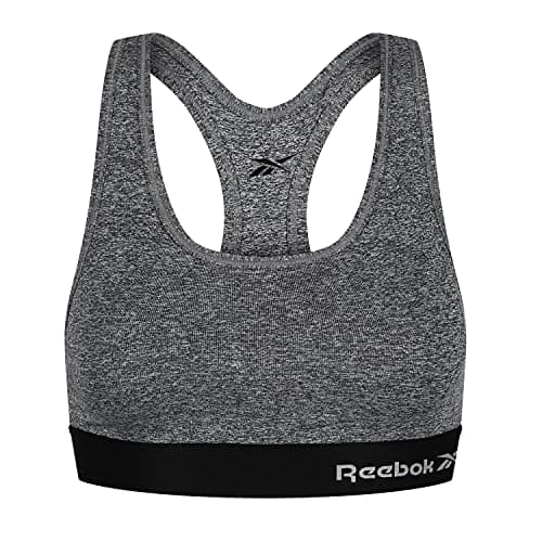 Image of Reebok Women’s Gym Top Supportive, Comfortable Crop Top Wireless, Low Impact and Breathable Women’s Activewear Grey, L