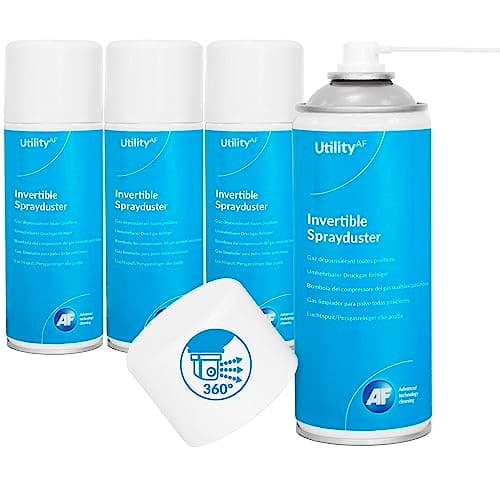 Image of AF Invertible Sprayduster / Air Duster Compressed Gas - Flammable - Removal of Dust and Debris from Electronics - 4 x 200ml Pack, HFC200UT4PK