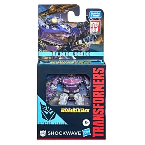 Image of Transformers Studio Series Core Class Bumblebee Shockwave Action Figure - Suitable for Ages 8 and Above, 8.5 cm Tall, F3139, Multi, One Size