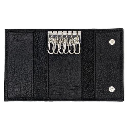 Image of Ashford Ridge Real Leather Key Case Holder Wallet for Men and Women - Black
