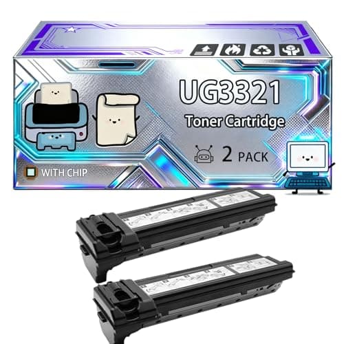 Image of UG3321 Toner Cartridge Compatible for Panasonic UF-4000 UF-4100 UF-490 Printers, With Chip, 6000 Pages, Vibrant Colours (2-Pack Black)