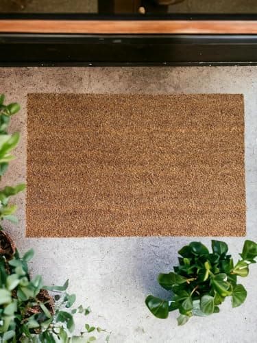 Image of VL Door Mat 45x75cm – Coco Coir Door Mats with Non-Slip Latex Backing – Heavy Duty Door Mats Outdoor for Mud, Dirt and Moisture Control in Patio, Entryway, Garden or Garage (Pack of 1)