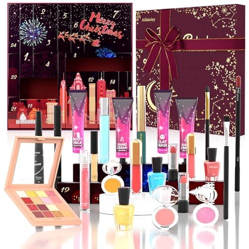Image of Aifanciey Beauty Advent Calendar 2023-24 Selected Unique Skin Care Cosmetics, Surprise Beauty Products for Women, Teenagers, Girls, Makeup Sets, Gifts for the Advent Season