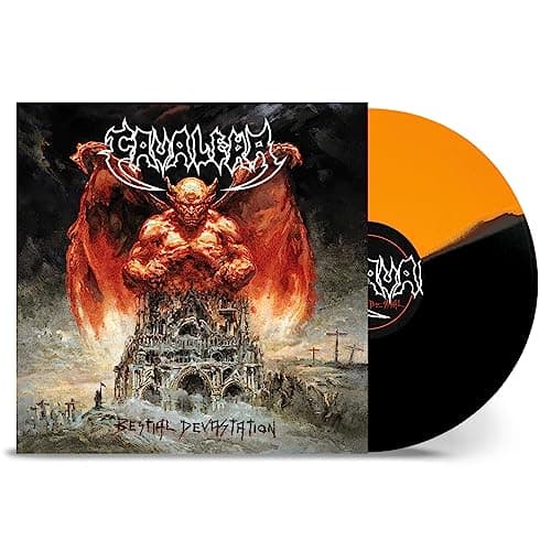 Image of Bestial Devastation (Limited Orange Black Split Vinyl) [VINYL]