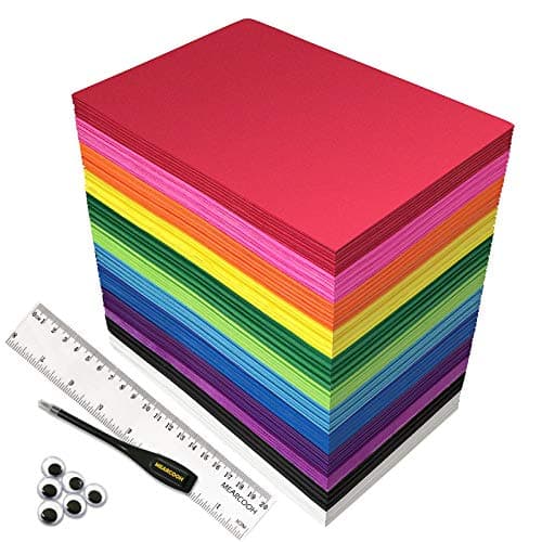 Image of 84Pack Craft Foam Sheets, MEARCOOH EVA Foam Sheets 12 Colours A5 8.5''x5.5'' EVA Craft Foam for DIY Art/Craft Projects, Classroom, Parties