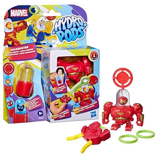 Image of Hydro Pods Marvel Hulkbuster Aqua Armor, Iron Man Mech Suit Battle Toy