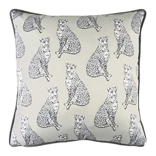 Image of Evans Lichfield Safari Leopard Cushion Cover, White, 43 x 43 cm