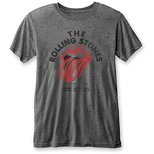 Image of Rolling Stones The New York City 75' (Grey) Burnout T-Shirt (Small)