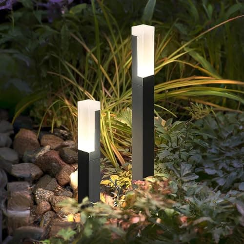 Image of Cove Comfort LumoX Mains Powered LED Bollard Light – Die-Cast Aluminium Outdoor Pathway & Driveway Lighting, 3000K Warm White Glow, IP65 Waterproof & Durable Design (2, 60cm)