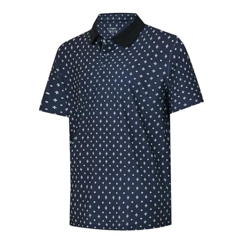 Image of OPAWO Men's Polos, Moisture Wicking Polo Shirts for Men Adult, Golf Tops for Men, Mens Polo Shirts, Mens Golf Polo Shirts, Black Polo Shirt Men, Rugby Shirts for Men, Golf Clothes for Men (2XL)
