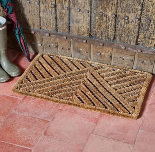 Image of Marco Paul 75cm Heavy Duty Coir Doormat - Large Weather Resistant Dirt Trapper & Shoe Scraper - Easy Clean Coir Door Mat for Home Decoration, Non Slip Entrance Mats, Doorway Welcome Mats & Patio Decor