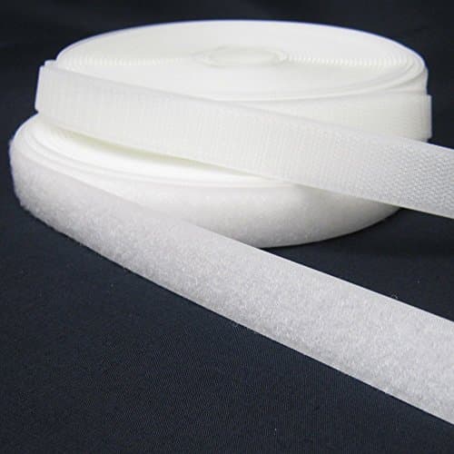 Image of 10M (Metres) 20mm White Hook & Loop Tape/Roll - Sew On (Not Adhesive) Both Sides Included