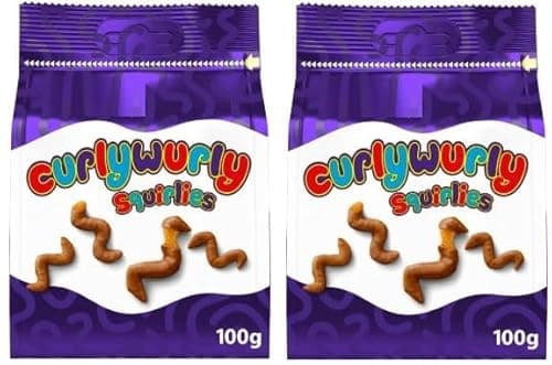 Image of Cadburry Curly Wurly Squirlies Chocolate Pouch 100g(2packs)