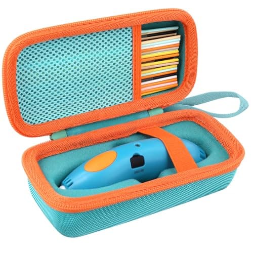 Image of co2CREA Empty Travel Hard Case for 3Doodler Start+ Essentials 3D Pen Set,Storage Organizer Holder for Printing Filament Refill and USB Charger.(Case only, Pen Set not Included)