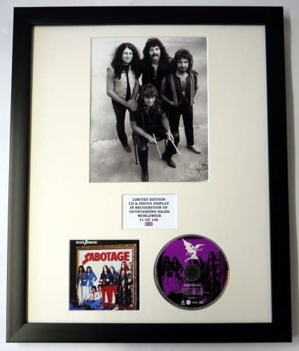 Image of BLACK SABBATH/PHOTO & CD DISPLAY LTD. EDITION OF THE ALBUM SABOTAGE