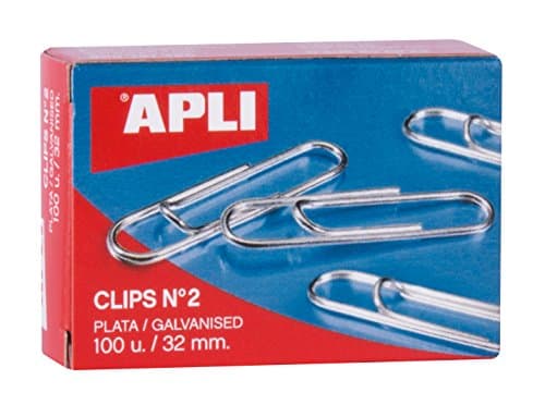 Image of Apli 11714 Silver Paperclips 32mm Pack of 100