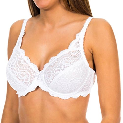 Image of Playtex Bra Woman Flower Elegance Underwire Bra x1 White 36E