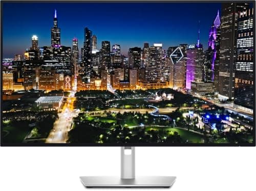 Image of DELL UltraSharp U3225QE computer monitor 80 cm (31.5") 3840 x 2160 pixels 4K Ultra HD LCD Black, Silver