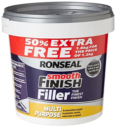 Image of Ronseal Smooth Finish Filler Multi-Purpose Ready Mixed 1.8kg, white