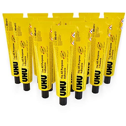 Image of UHU All Purpose Adhesive Glue - 60ml - Pack of 12 Tubes
