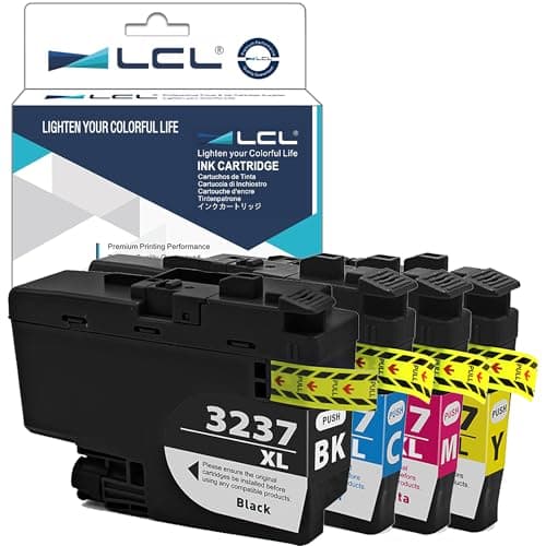 Image of LCL Compatible Ink Cartridge LC-3237 LC3237 XL LC3237XL LC3237BK LC-3237BK LC-3237C LC-3237M LC-3237Y (4-pack KCMY) Replacement for Brother MFC-J5945DW MFC-J6945DW MFC-J6947DW HL-J6000DW