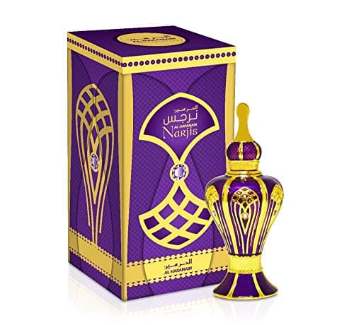 Image of Al Haramain Narjis Perfume Oil 15ml | Luxurious Unisex Arabian Attar | Floral, Sweet & Elegant Fragrance with Vanilla & Musk Base
