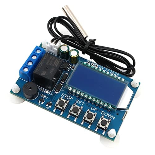 Image of Hsthe Sea Electronic Temperature Controller DC 6-30V LCD Digital Temperature Control Module -50°C to 110°C Degree Celsius ith Waterproof Sensor Probe