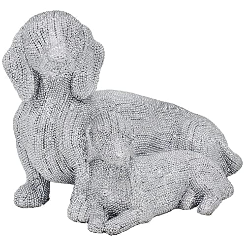 Image of Lesser & Pavey Silver Art Dachshund British Designed Ornament | Home Decor Animal Ornaments For All Homes or Offices | Decorative Home Accessories For All Types of Homes