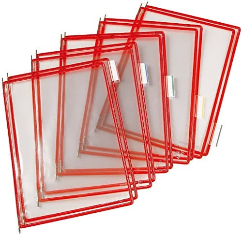 Image of Tarifold A4 Pivoting Pocket - Red (Pack of 10)