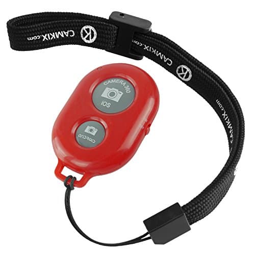 Image of CamKix Wireless Bluetooth Camera Shutter Remote Control for Smartphones - Create Amazing Photos and Selfies - Compatible with all IOS and Android Devices with Bluetooth/Including Wrist Strap