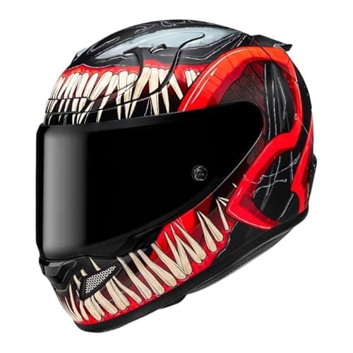 Image of HJC RPHA 12 Venom 3 Marvel Motorcycle Helmet Black/Red (M)