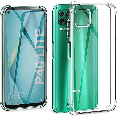 Image of Hually Case for Huawei P40 Lite, Scratch Resistant Shock-Absorption Ultra-Thin, Case with Flexible TPU Hard PC Back All Round Drop-Protection Cover for Huawei P40 Lite