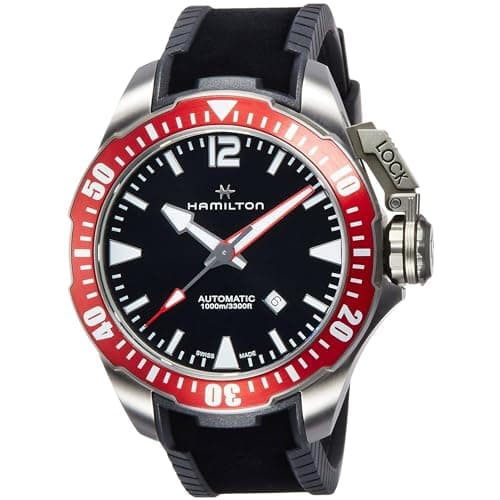 Image of Hamilton Men's Analogue Automatic Watch Khaki Navy Swiss Made