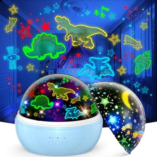 Image of EUCOCO Dinosaur Toys for Boys, Dinosaur Night Light Kids Projector Baby Lights Projector Kids Toys for 1 2 3 4 5 6 Year Old Boys Birthday Gifts Sensory Lights for Autism Sensory Toy for Babies
