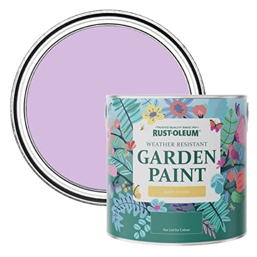 Image of Rust-Oleum Purple Mould-Resistant Garden Paint In Matt Finish - Violet Macaroon 2.5L