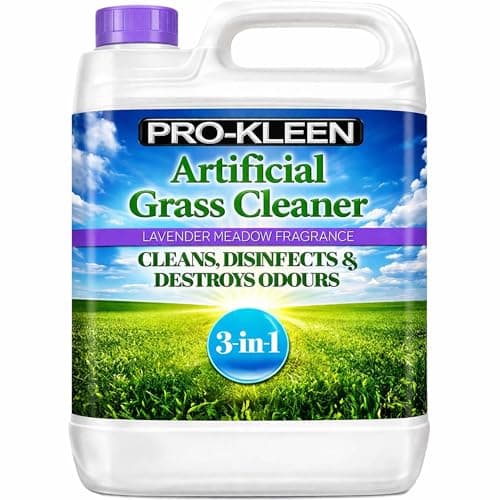 Image of Pro-Kleen Artificial Grass Cleaner - Perfect for Homes with Dogs - Cleans and Deodorises Astro Turf, Leaves a Lavender Fragrance - 5 Litre Super Concentrate: Makes 15 Litres, Purple