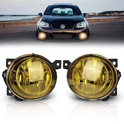 Image of TangMiGe fog lights for Volkswagen GTI Golf V/5 Jetta III/3 Scirocco Up Amarok, (VW 1K1 1K5 1K2 137 138), SEAT Mii KF1, Skoda Citigo, 10/2003-04/2017, 1 Pair (Yellow)