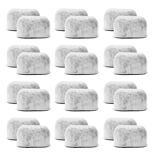 Image of 24-Pack Replacement Charcoal Water Filters for Braun Coffee Makers - Fits All Braun BrewSense Drip Series Coffee Machines