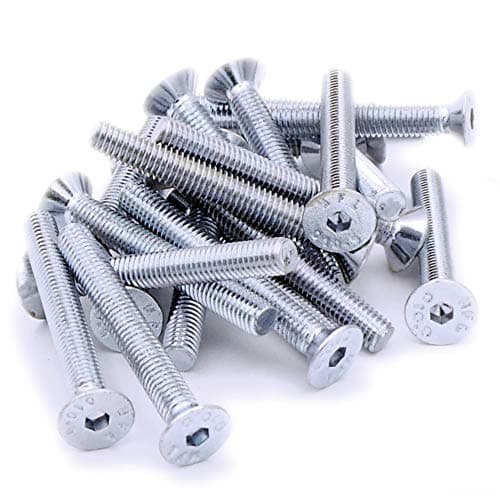 Image of M5 (5mm x 40mm) Hex Socket Countersunk Machine Screw (Bolt) - Steel (Pack of 20)