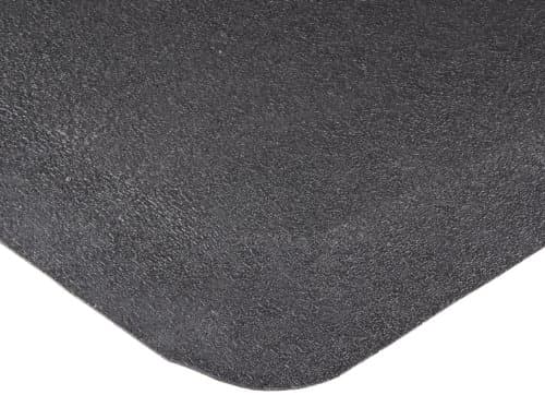 Image of Durable Corporation Grand-Stand Textured Rubber Surface Anti-Fatigue Mat, For Indoors, 36" Width x 60" Length x 1/2" Thickness, Black