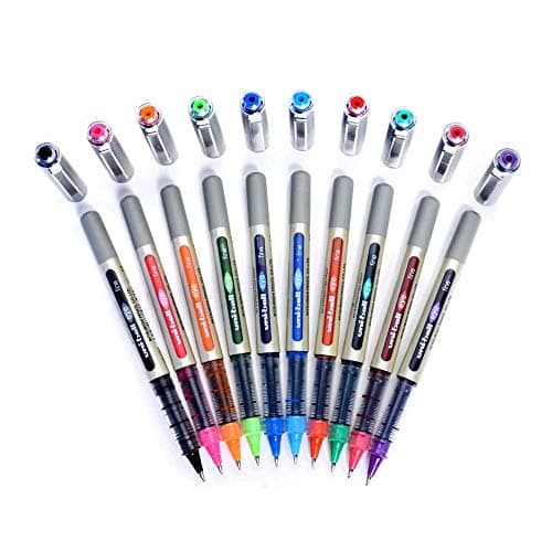 Image of uni-ball EYE UB-157E Rollerball Pen 0.7mm Ball [Pack of 10] One of each colour